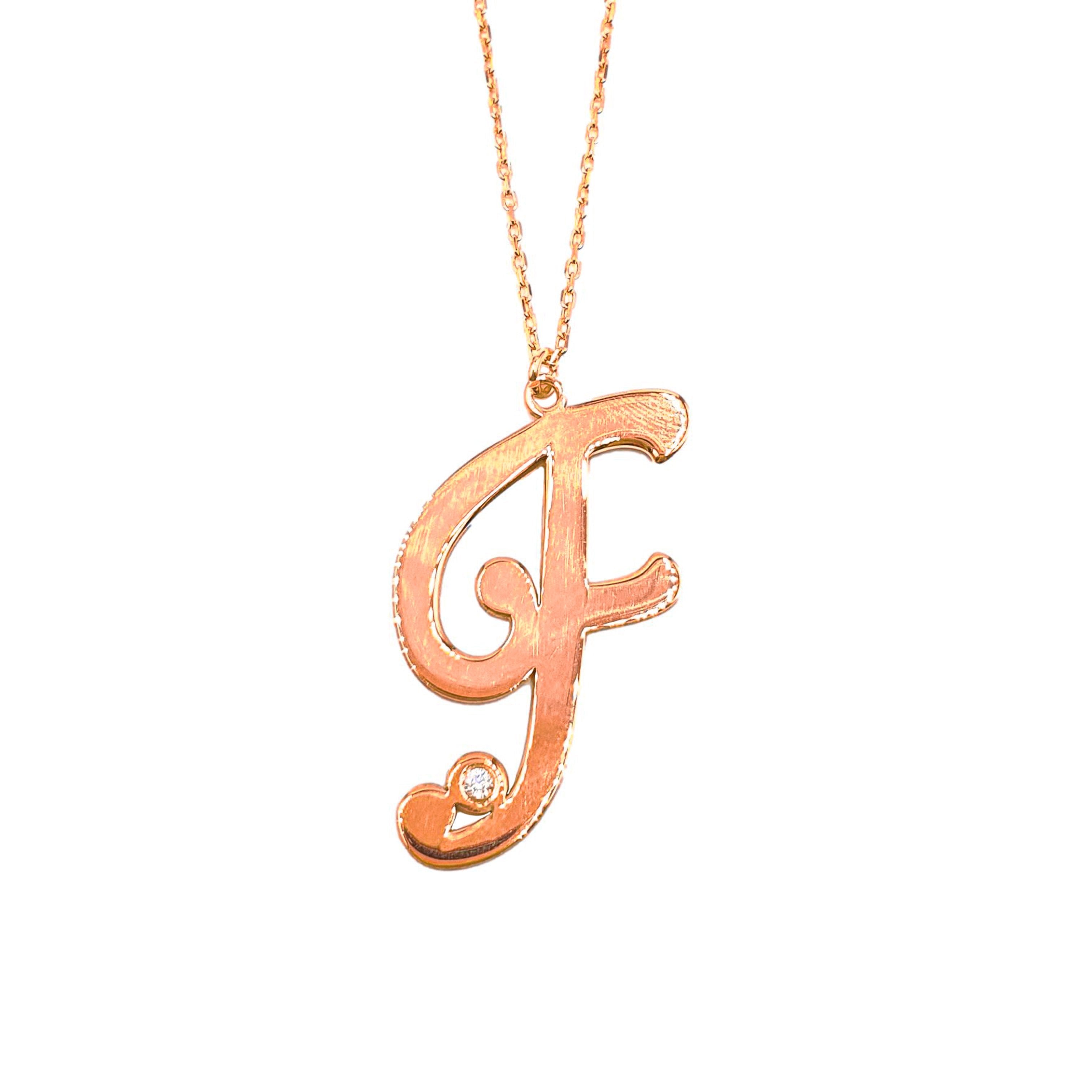 El Yazısı Harf Kolye