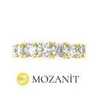 Medium Size Stone Moissanite Eternity Ring