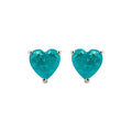 Paraiba Zümrüdü Kalp Küpe