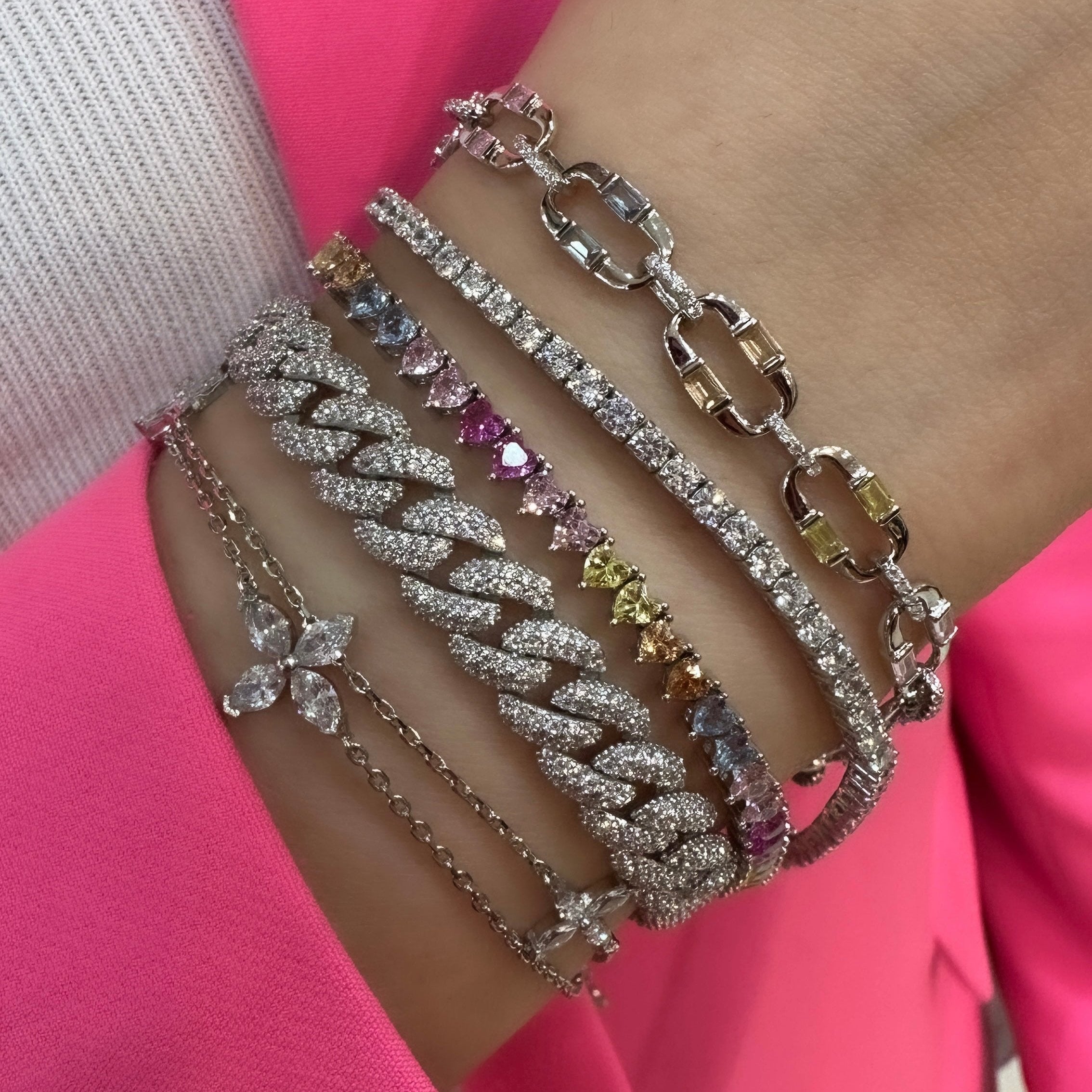 Marquise-Blumenarmband