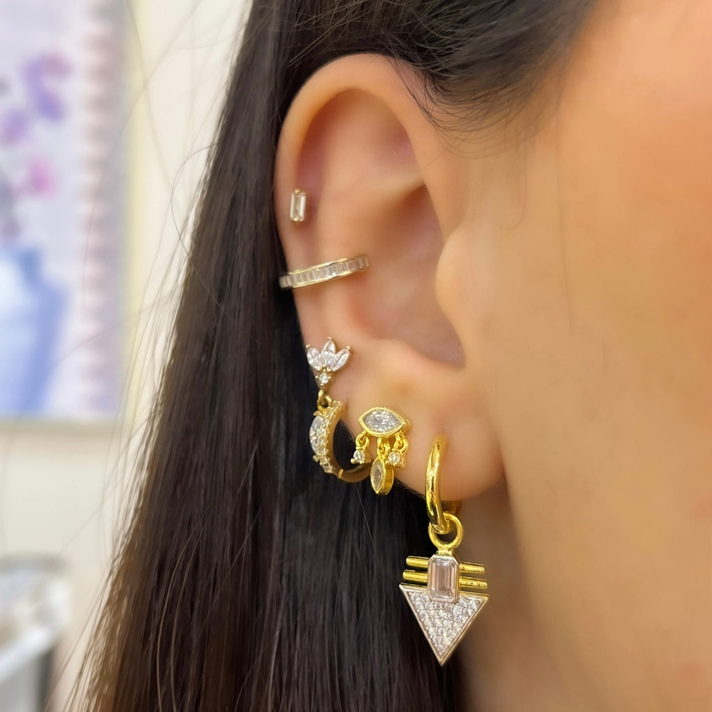 Baget Taşlı Piercing