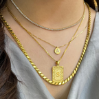 Plate Letter Necklace