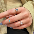 Kristallquarz-Natursteinring