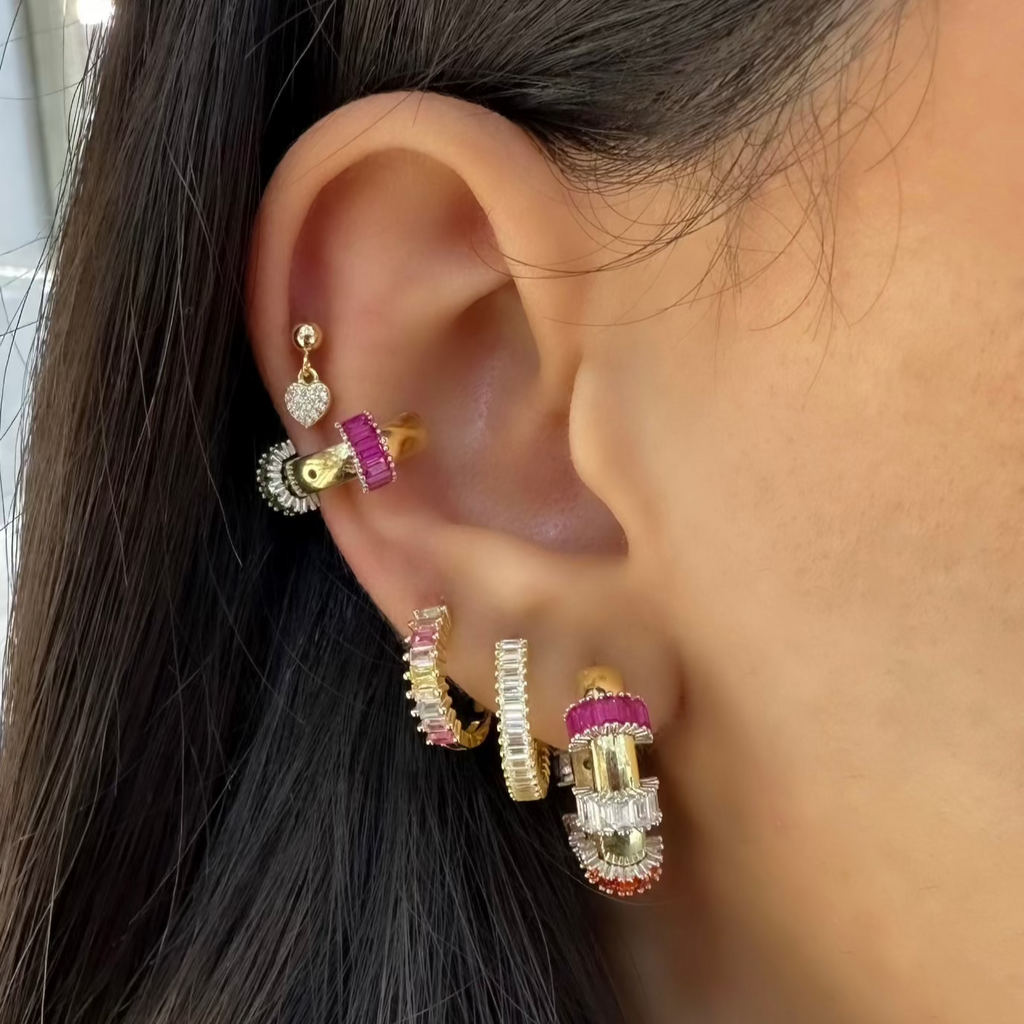 Küçük Boy Baget Tamtur Halka Küpe