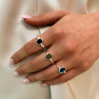 Ozean-Perlmutt-Naturstein-Ring